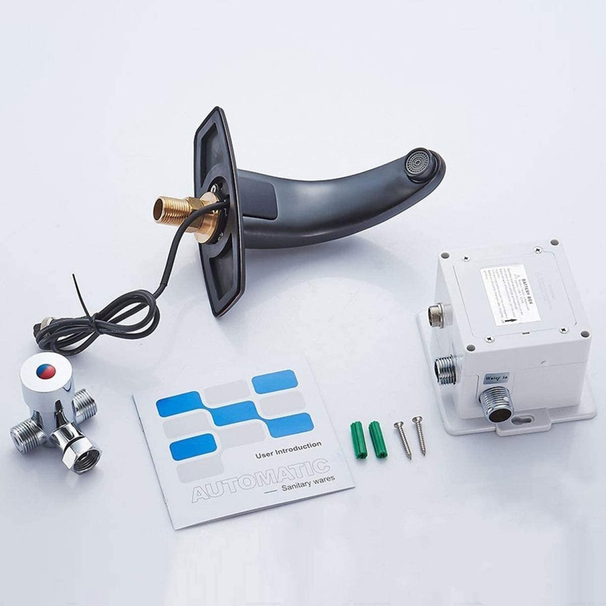 Touchless Bathroom Faucet with Drain Oil Rubbed Bronze - buyfaucet.com