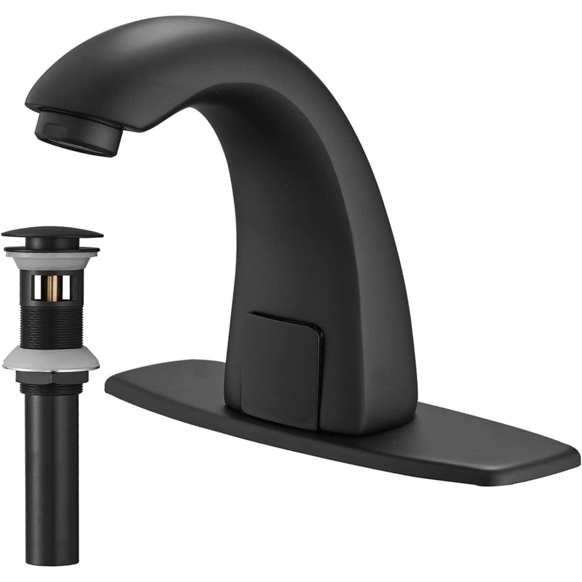 Touchless Single Hole Bathroom Faucet Black - buyfaucet.com