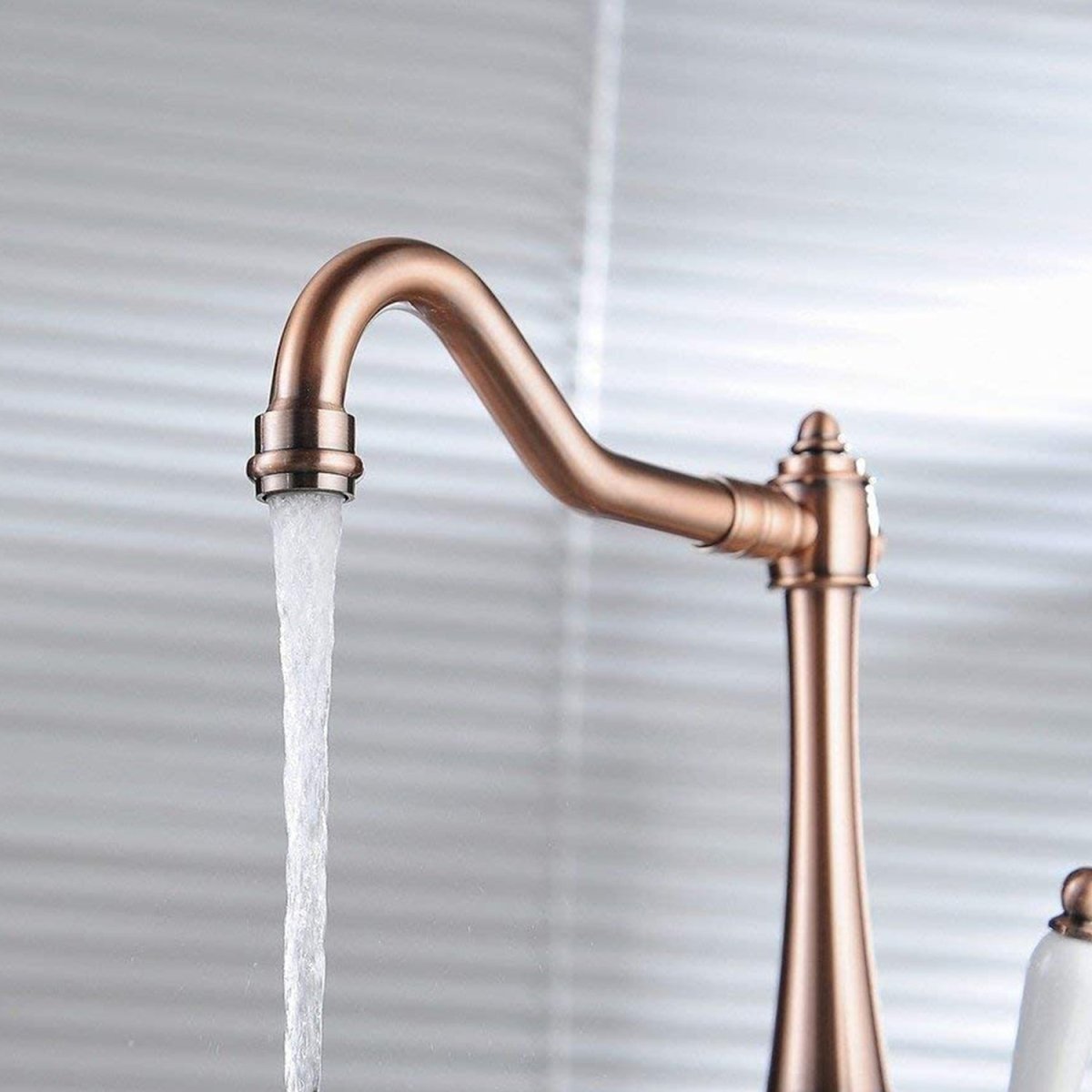 Traditional Single-Handle Kitchen Faucet in Antique Copper - buyfaucet.com