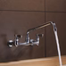 Wall Mount Kitchen Faucet With 8 Inch Swivel Spout Chrome - buyfaucet.com