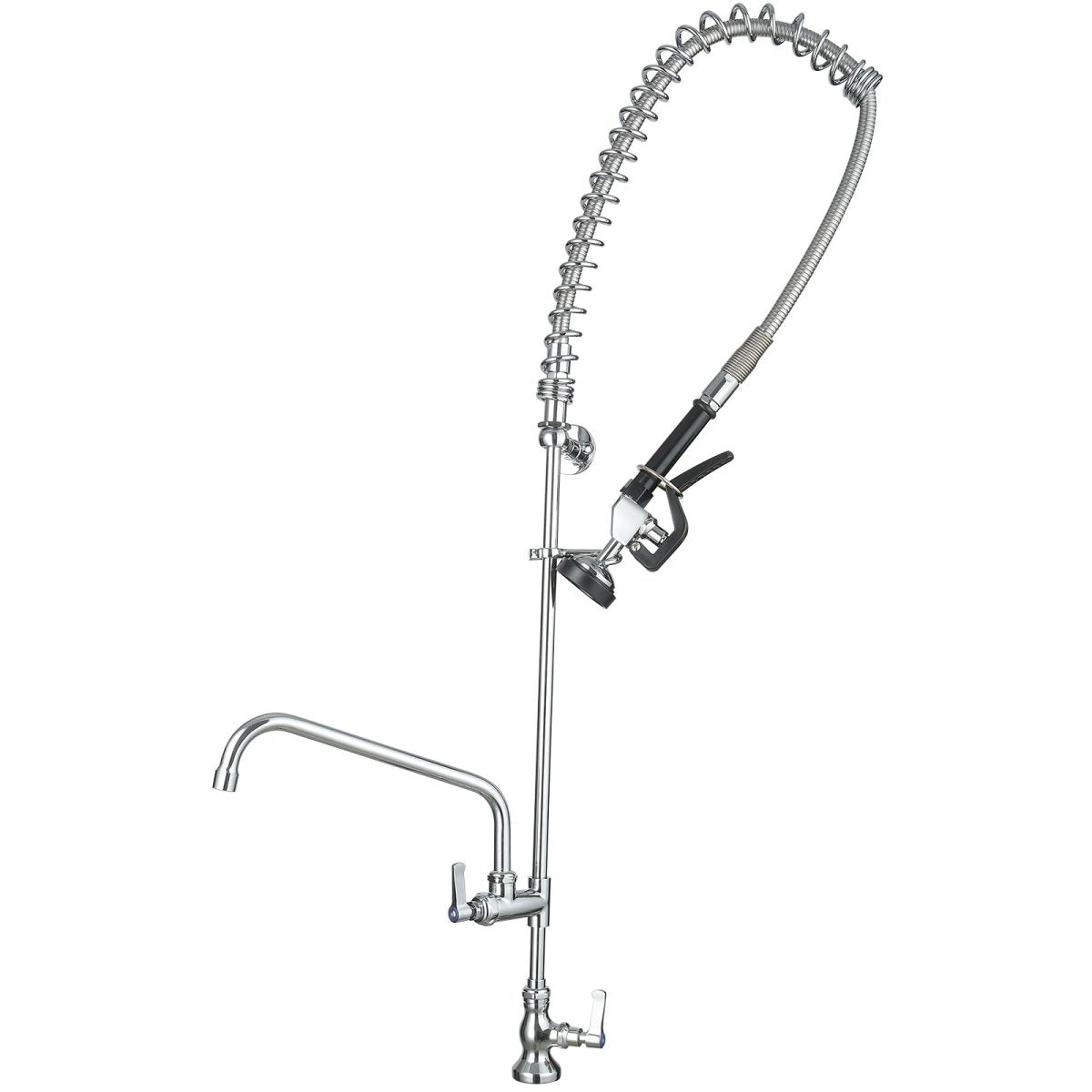 Wall Mount Pre-Rinse Spray Utility Kitchen Faucet Chrome - buyfaucet.com