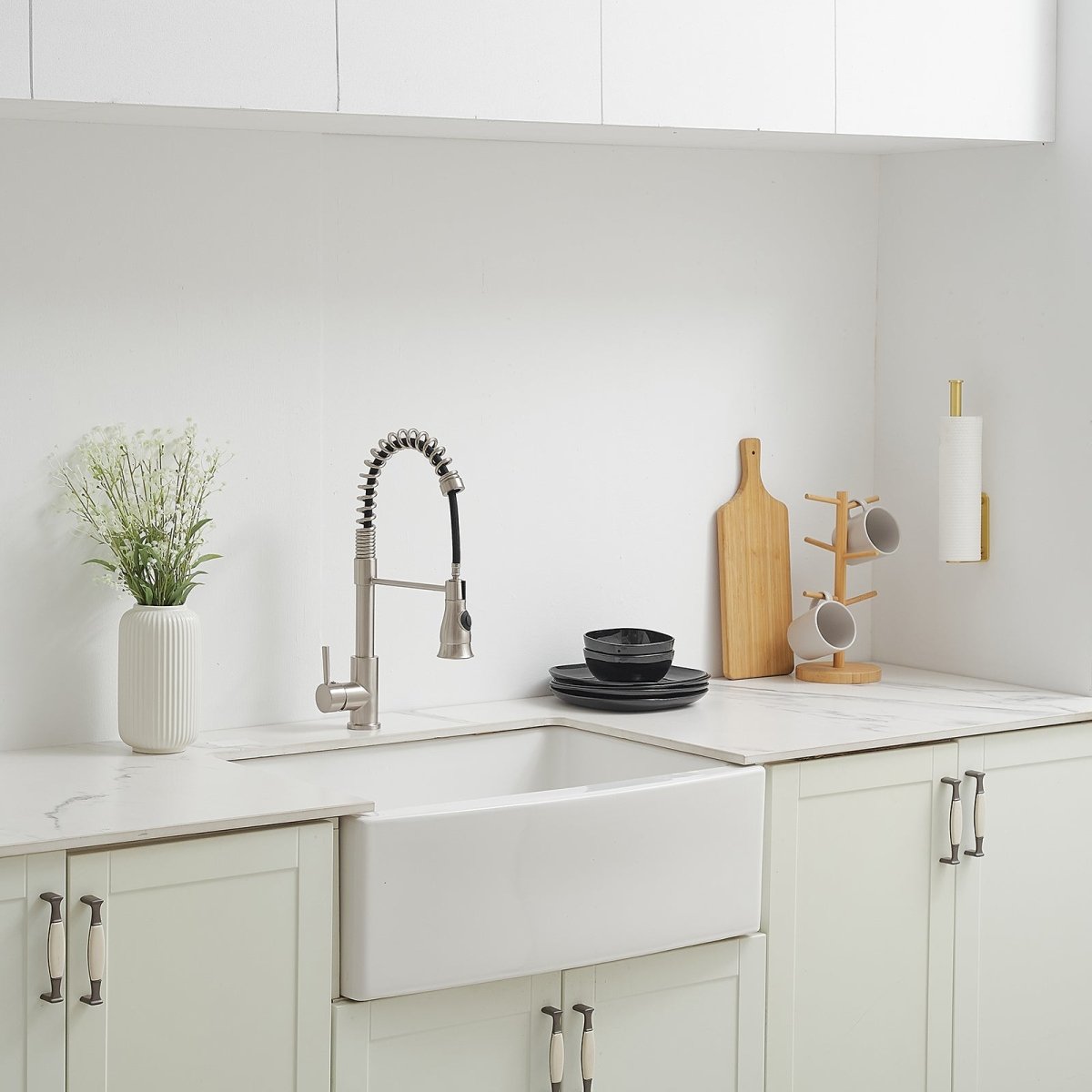Wall Mount under Cabinet Kitchen Paper Towel Holder Gold - buyfaucet.com