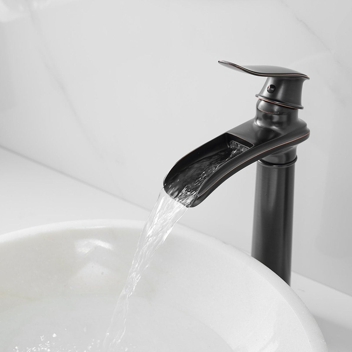 Waterfall Bathroom With Pop-up Drain Oil Rubbed Bronze - buyfaucet.com
