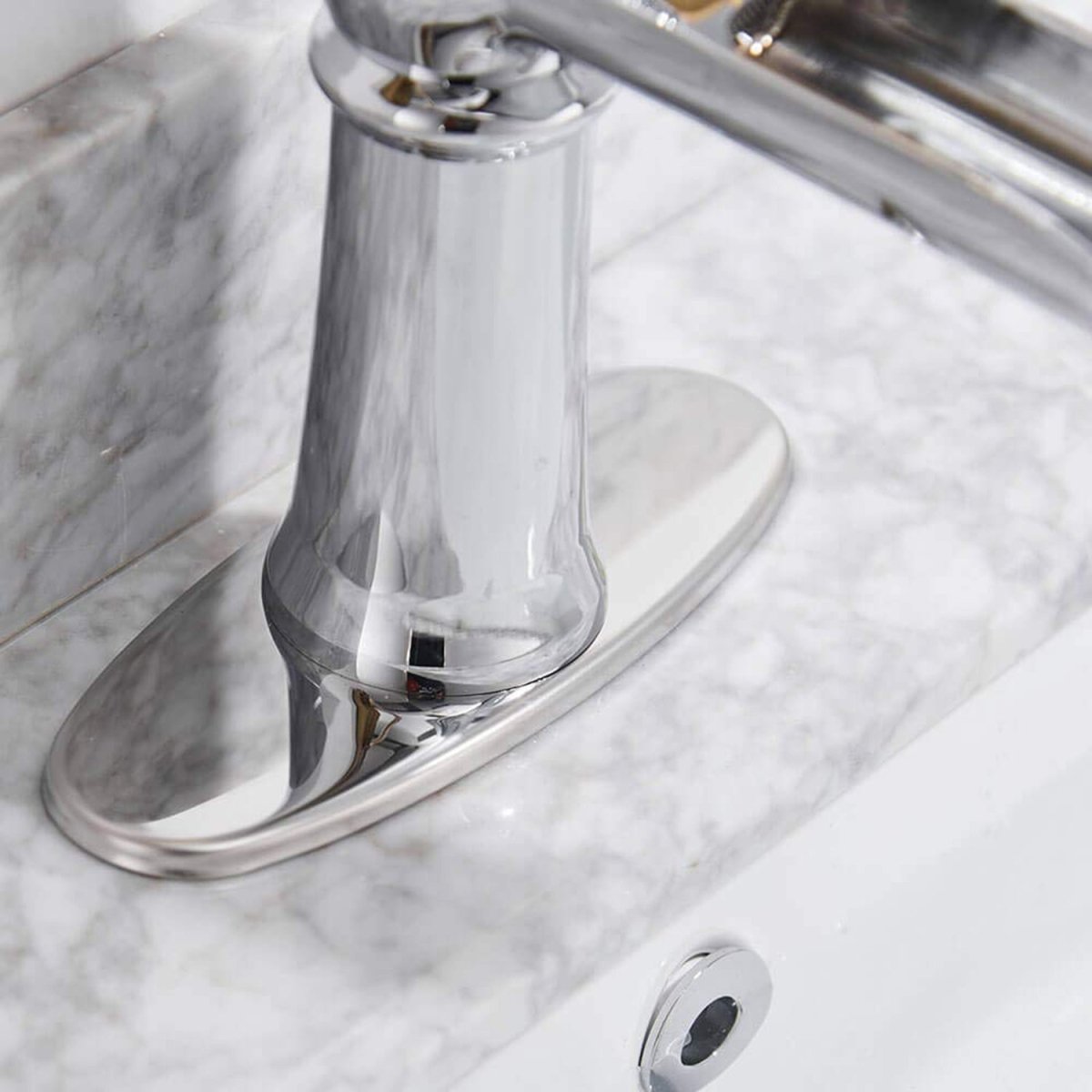 Waterfall Single Hole 1-Handle Bathroom Faucet Chrome - buyfaucet.com