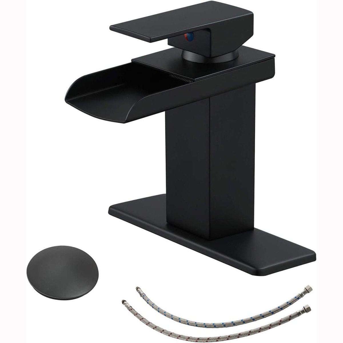 Waterfall Bathroom Faucet Matte Black