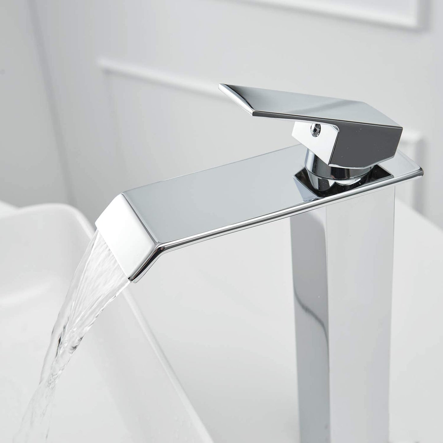 Waterfall Single Hole 1-Handle Bathroom Sink Faucet Chrome - buyfaucet.com