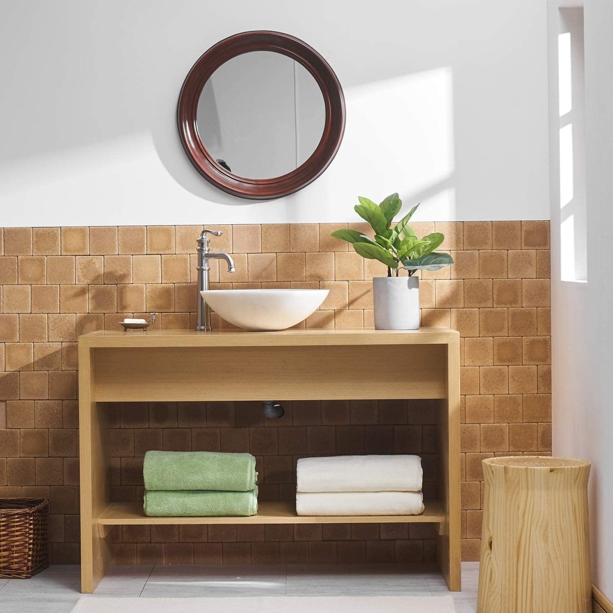 Waterfall Single Hole Bathroom Faucet Brushed Nickel - buyfaucet.com