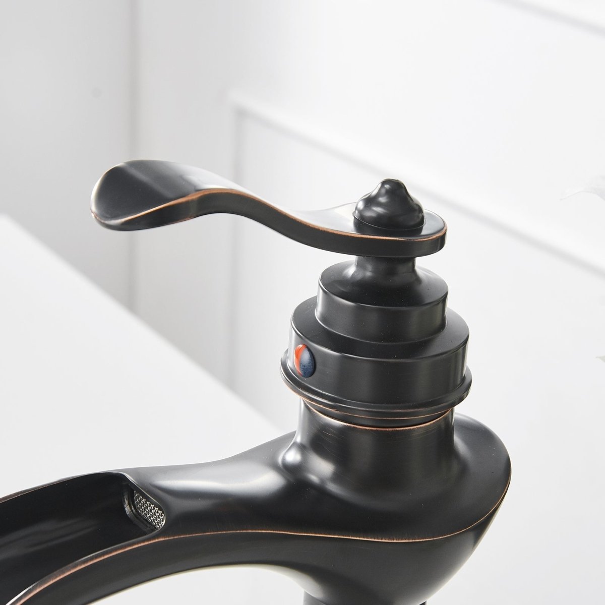 Waterfall Single Hole Bathroom Faucet Oil Rubbed Bronze-1 - buyfaucet.com