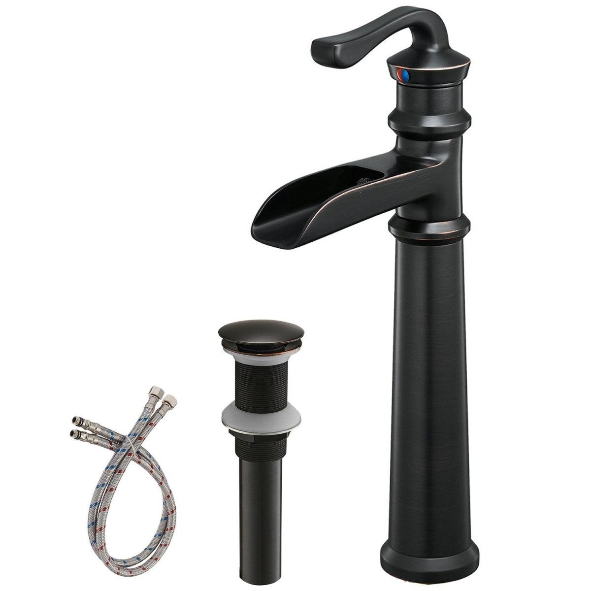 Waterfall Single Hole Bathroom Faucet Oil Rubbed Bronze - buyfaucet.com