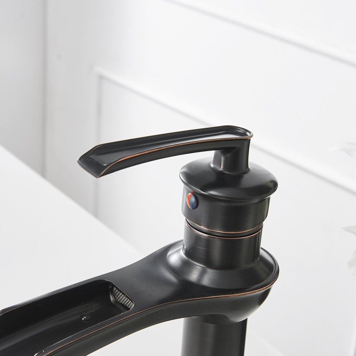 Waterfall Single Hole Bathroom Faucet Oil Rubbed Bronze - buyfaucet.com
