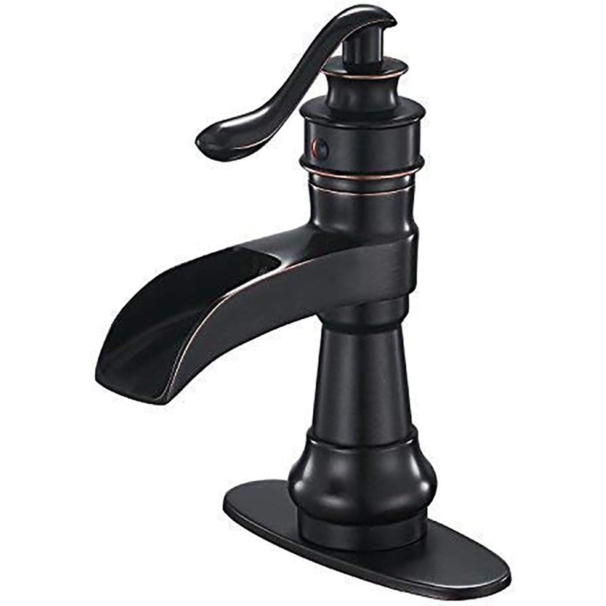 Waterfall Single Hole Bathroom Faucet Oil Rubbed Bronze - buyfaucet.com