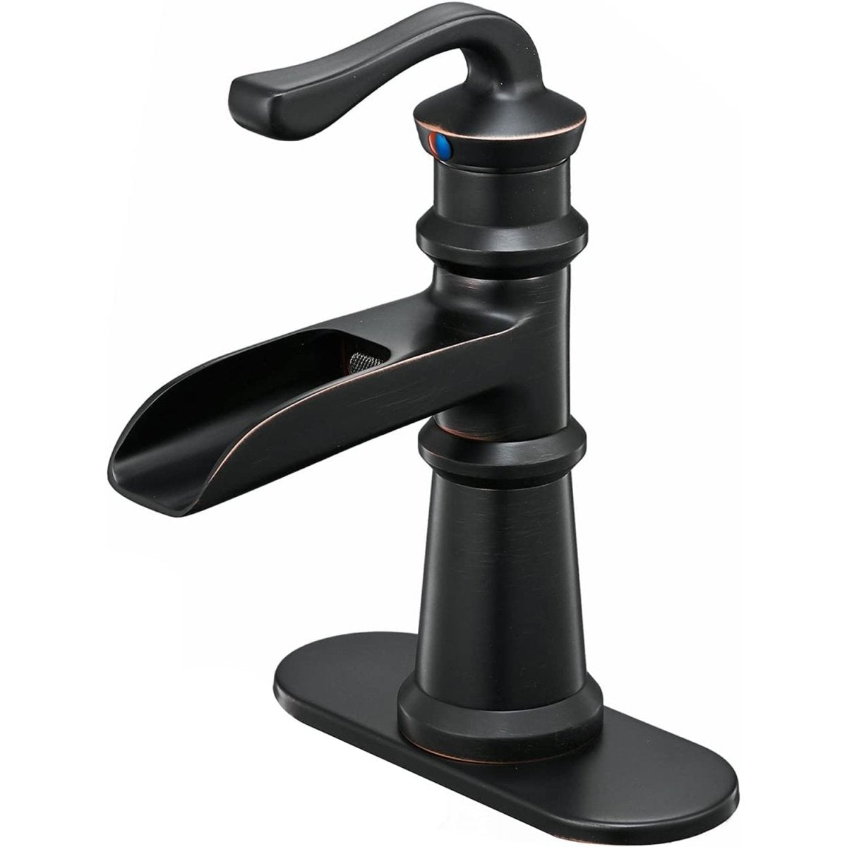Waterfall Single Hole Bathroom Faucet Oil Rubbed Bronze - buyfaucet.com