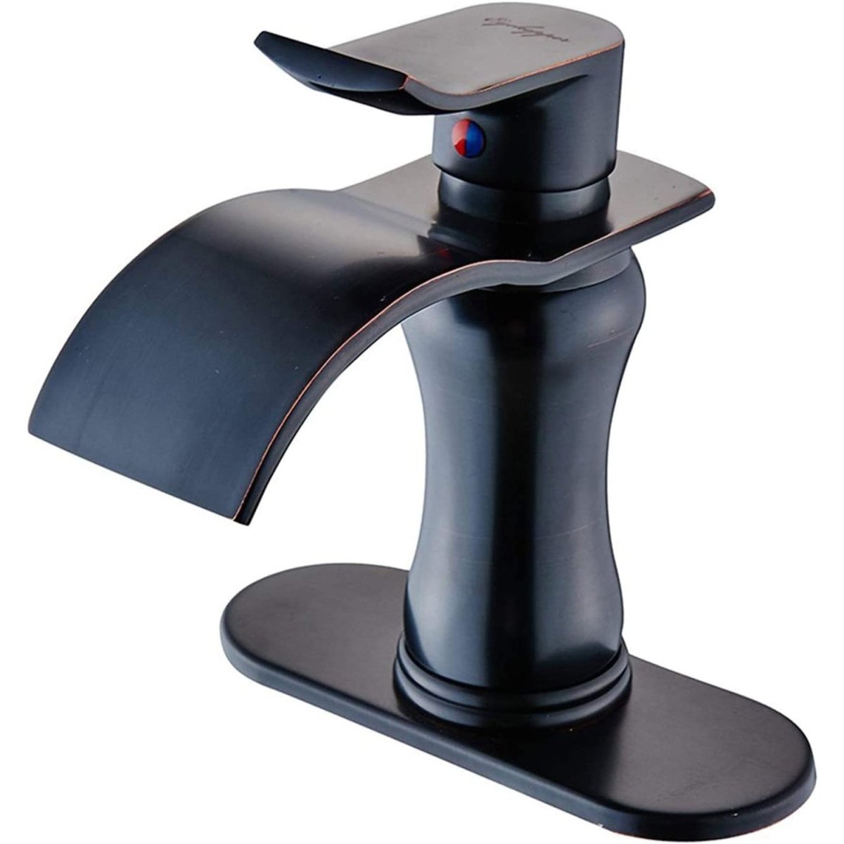 Waterfall Single Hole Bathroom Faucet Oil Rubbed Bronze - buyfaucet.com