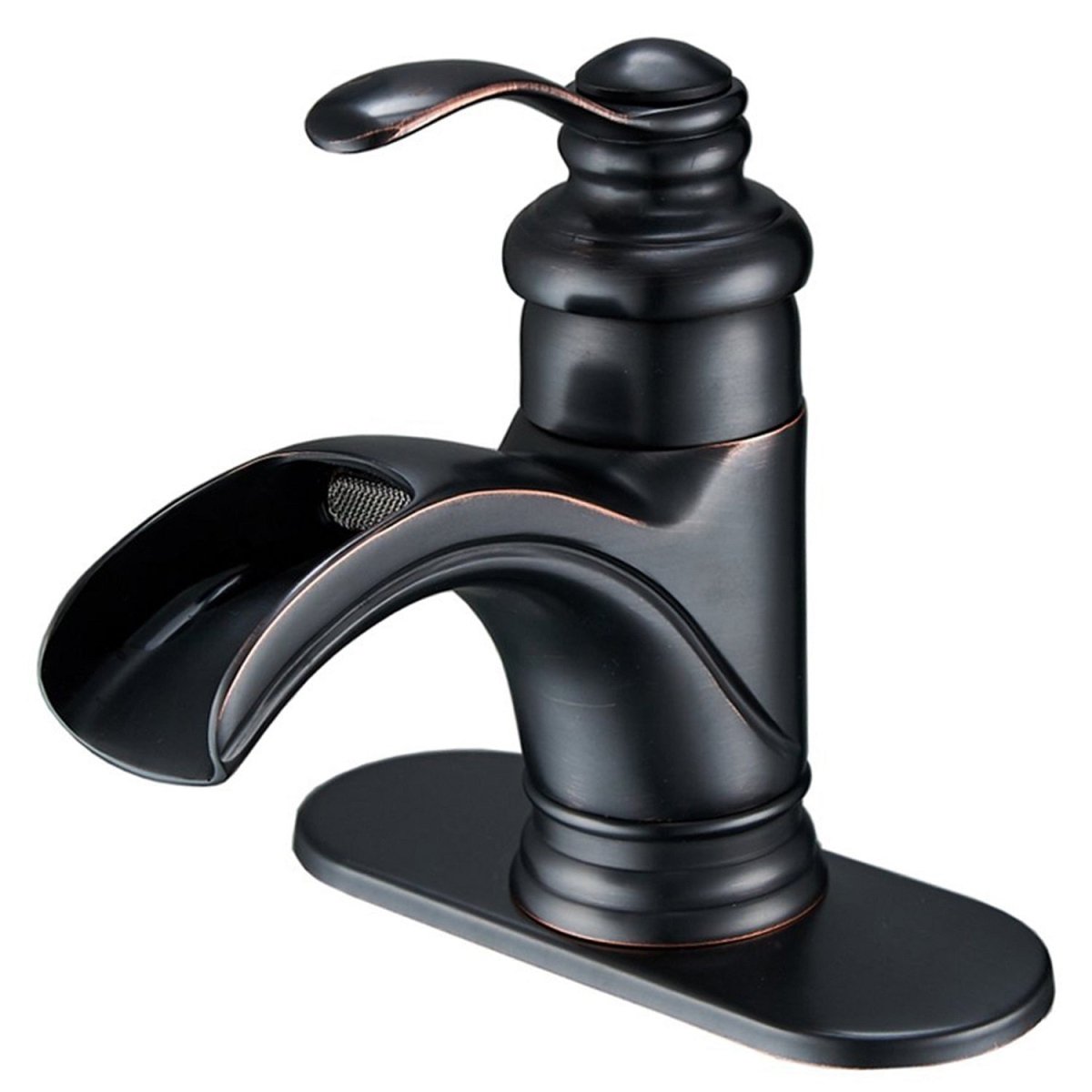 Waterfall Single Hole Bathroom Faucet Oil Rubbed Bronze - buyfaucet.com