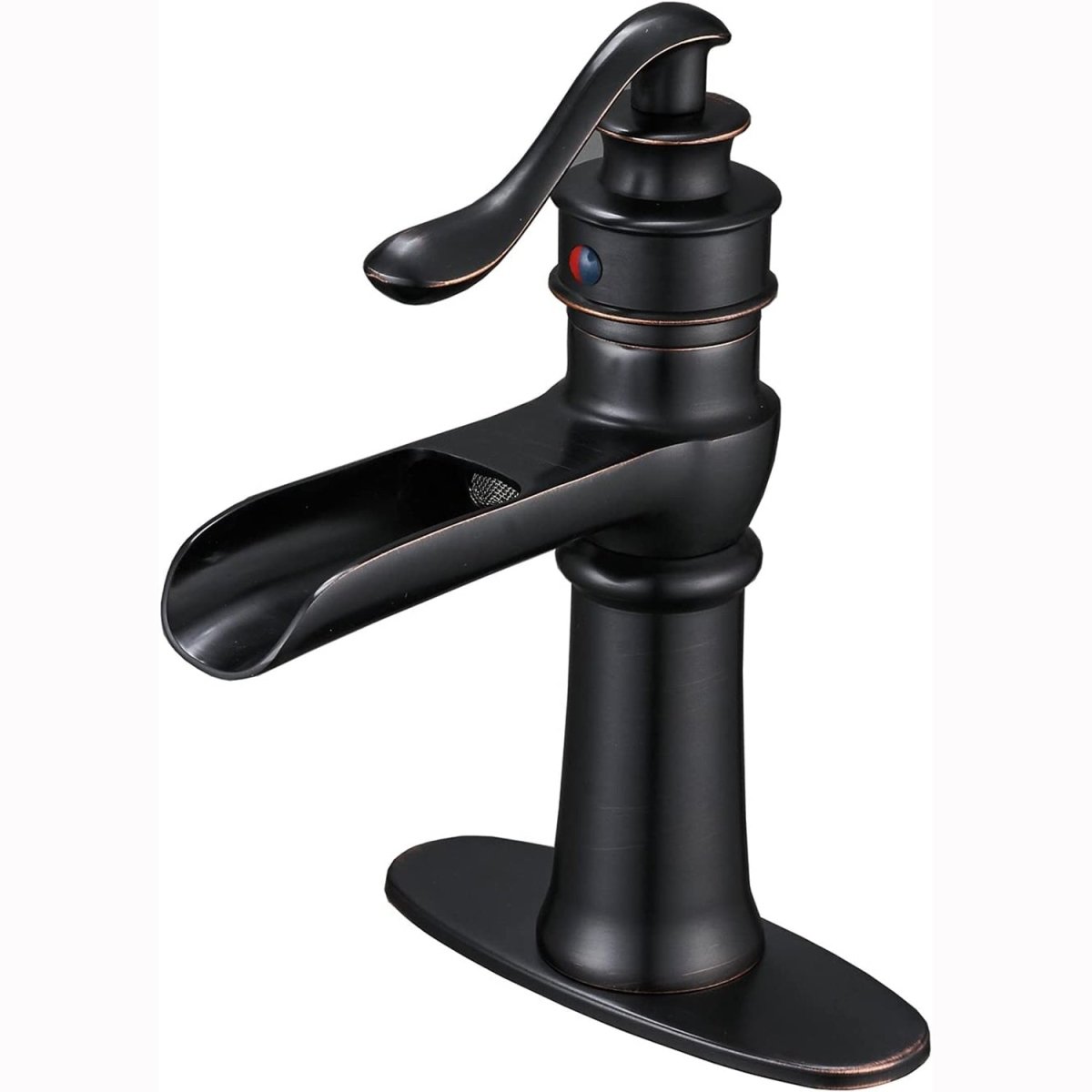 Waterfall Single Hole Bathroom Faucet Oil Rubbed Bronze - buyfaucet.com