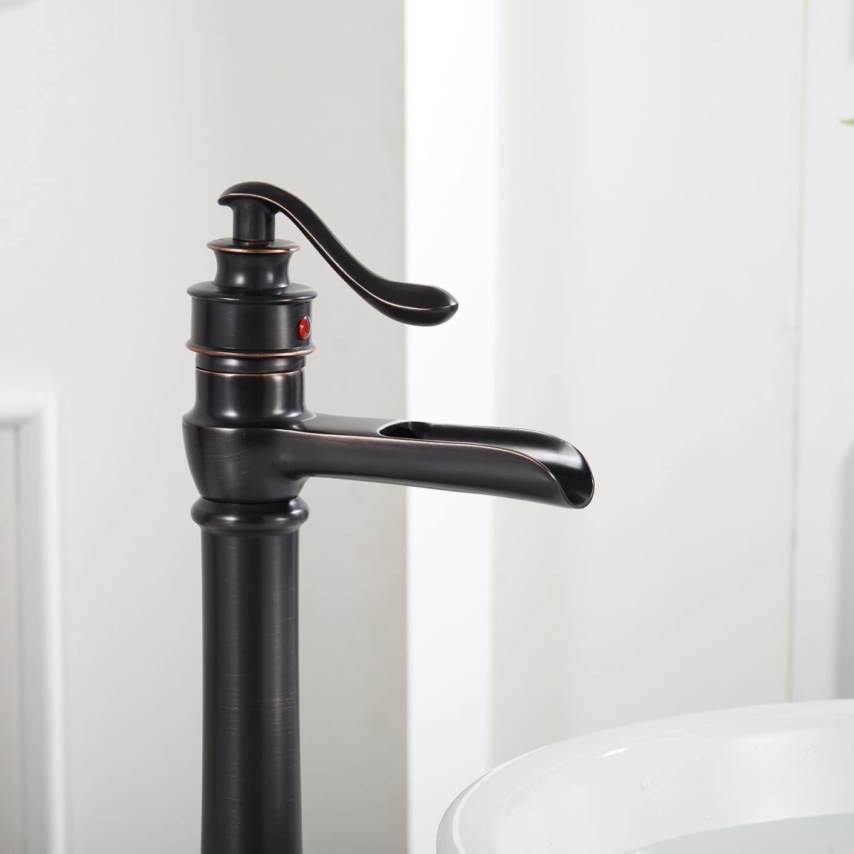 Waterfall Single Hole Bathroom Faucet Oil Rubbed Bronze - buyfaucet.com