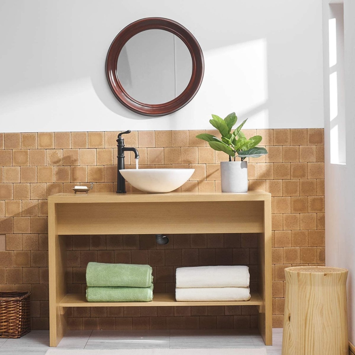 Waterfall Single Hole Bathroom Faucet Oil Rubbed Bronze - buyfaucet.com