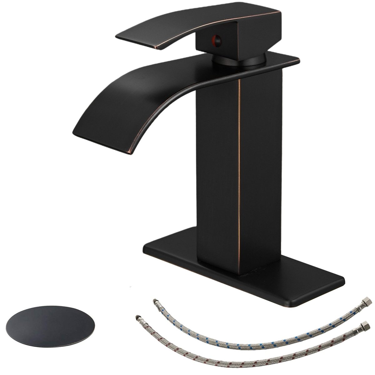 Waterfall Single Hole Bathroom Faucet Oil Rubbed Bronze - buyfaucet.com