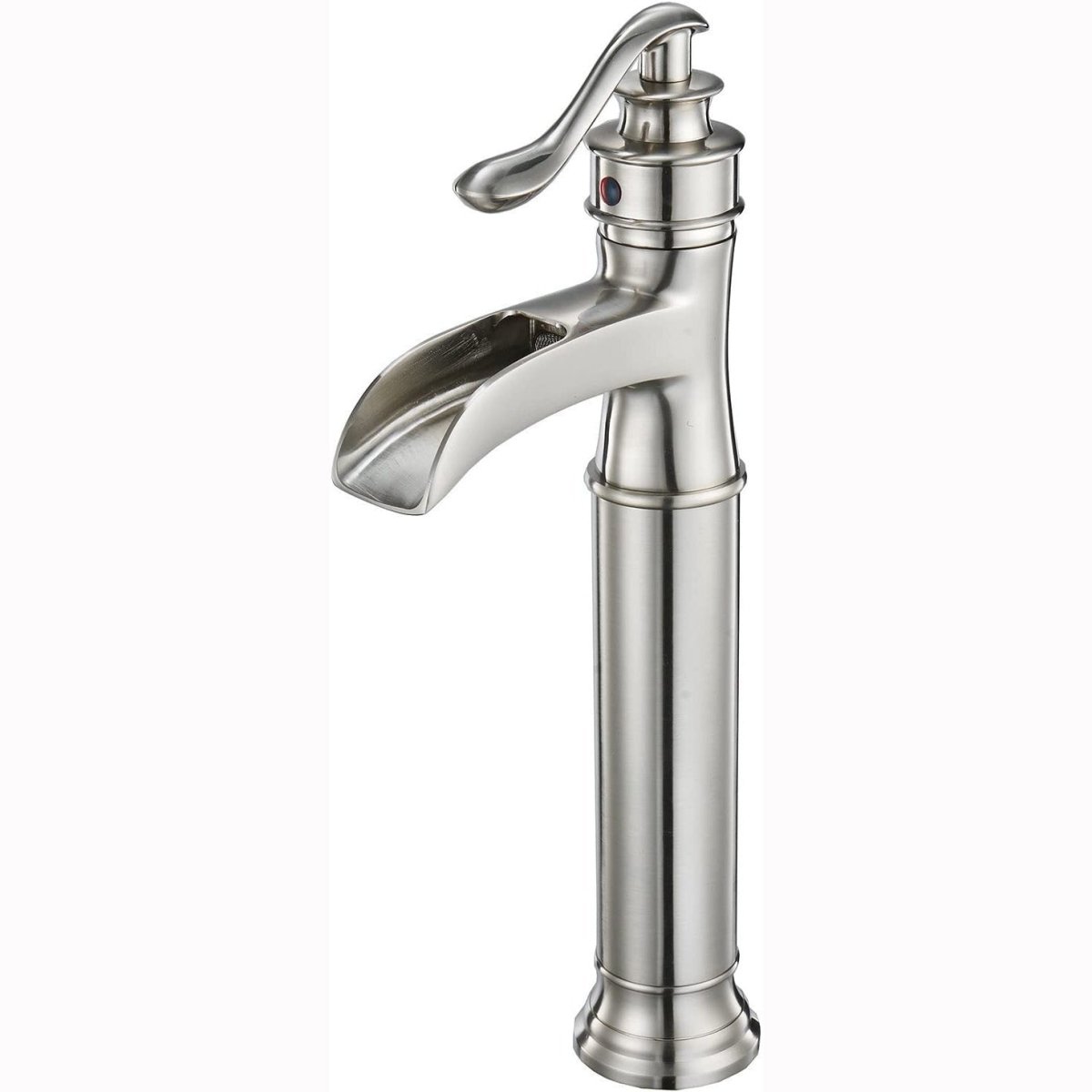 Waterfall Single Hole Bathroom Sink Faucet Brushed Nickel - buyfaucet.com