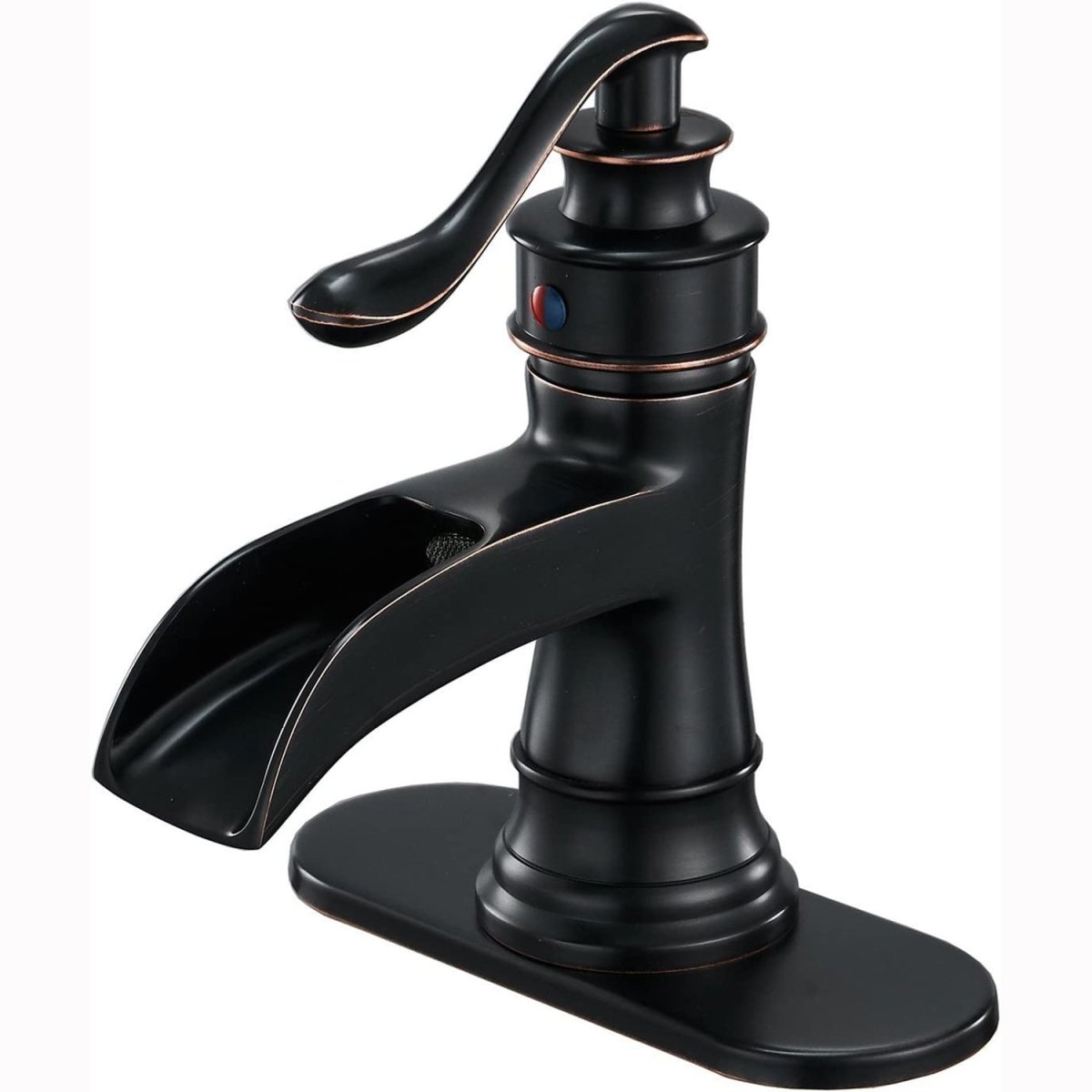 Waterfall Single Hole l Bathroom Faucet Oil Rubbed Bronze - buyfaucet.com