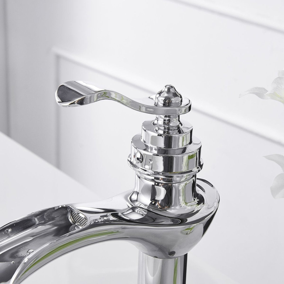 Waterfall Single Hole Single-Handle Bathroom Faucet Chrome-1 - buyfaucet.com