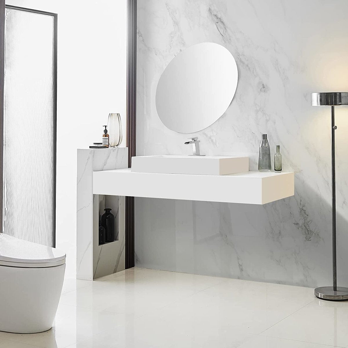 Waterfall Single Hole Single-Handle Bathroom Faucet Chrome-1 - buyfaucet.com