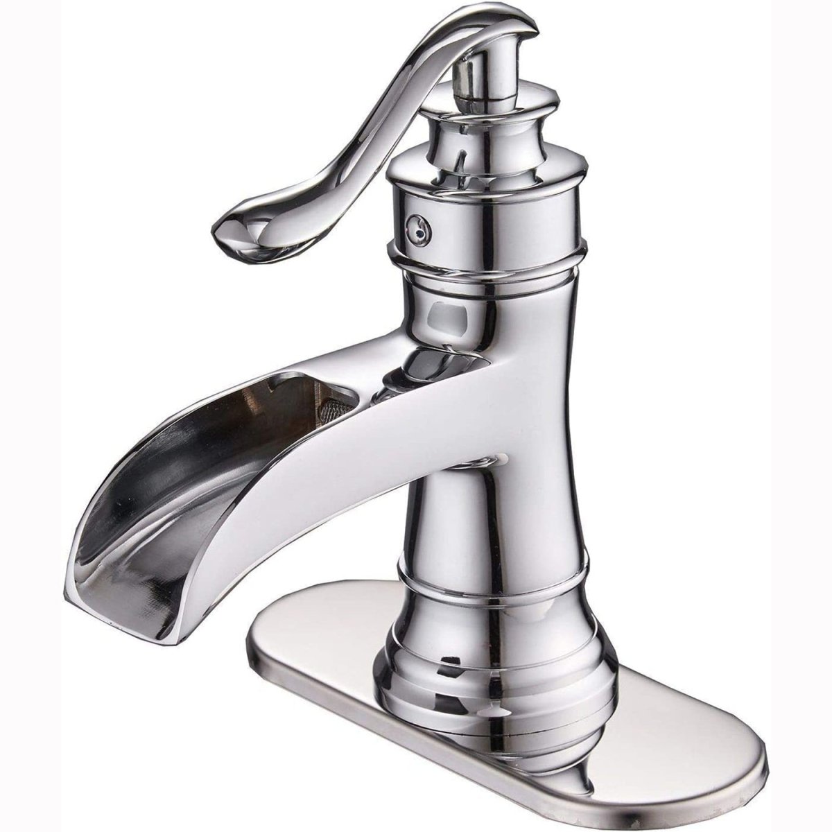 Waterfall Single Hole Single-Handle Bathroom Faucet Chrome-1 - buyfaucet.com