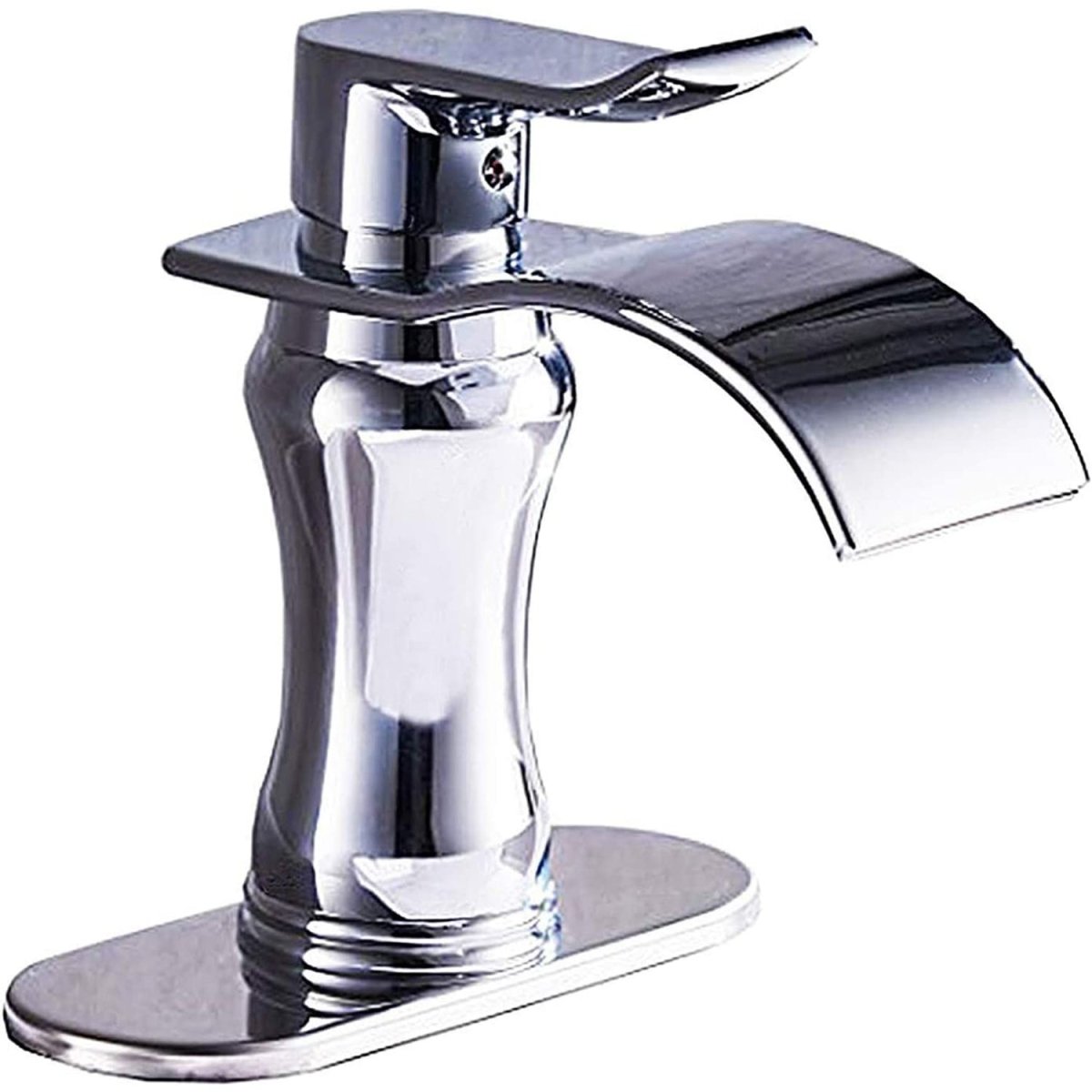 Waterfall Single Hole Single-Handle Bathroom Faucet Chrome - buyfaucet.com