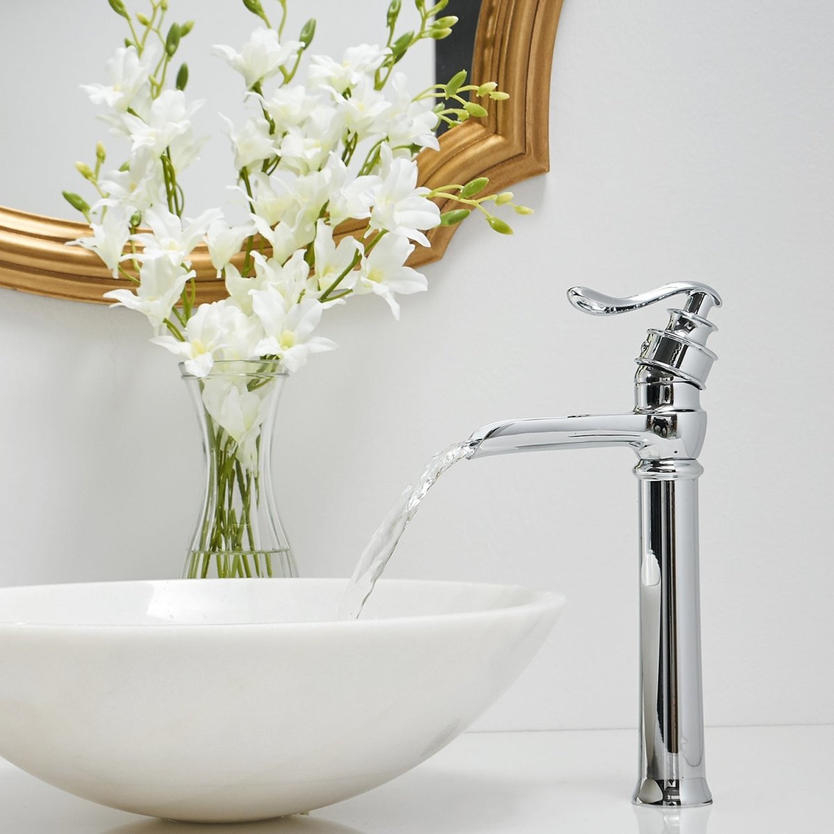 Waterfall Single Hole Single-Handle Bathroom Faucet Chrome - buyfaucet.com