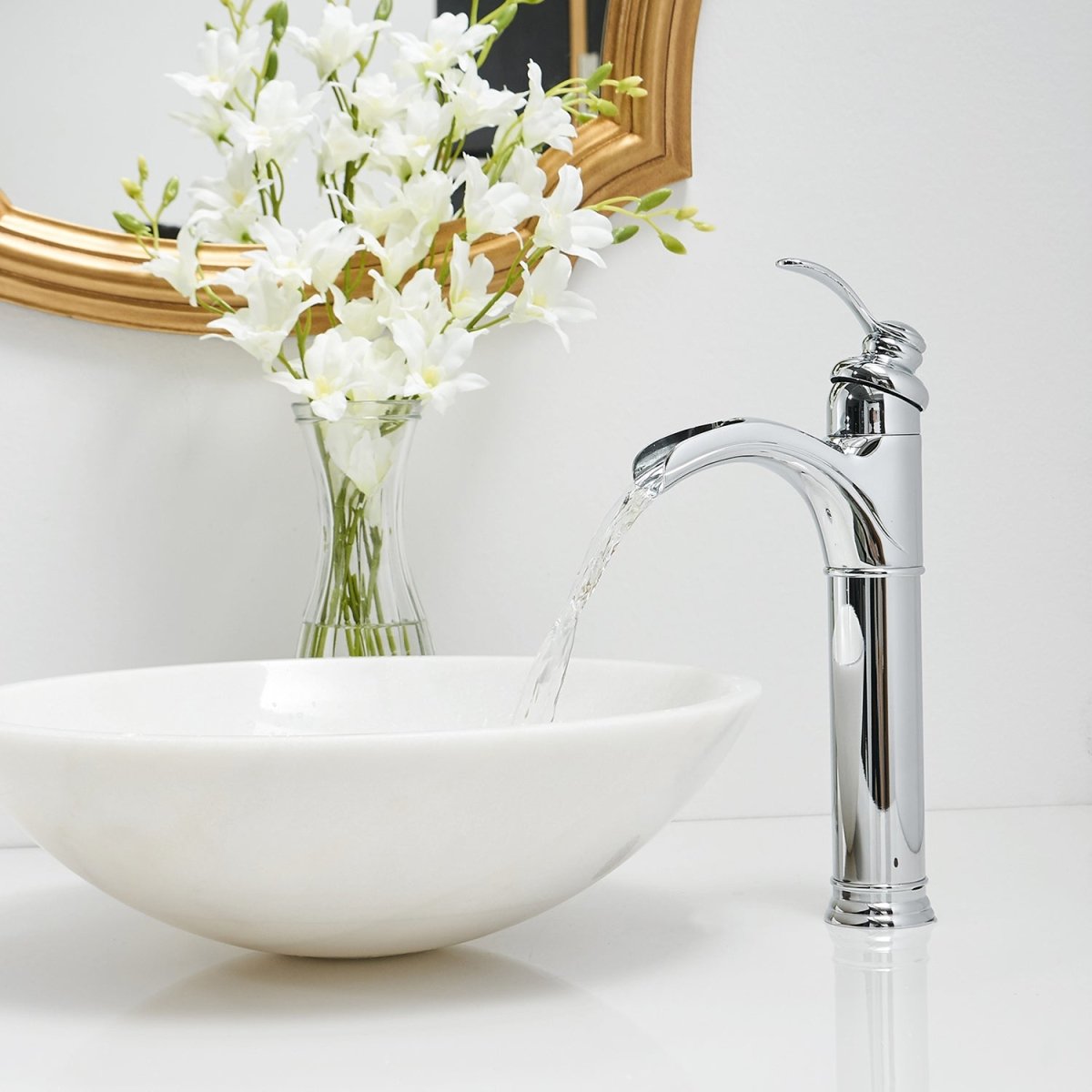 Waterfall Single Hole Single-Handle Bathroom Faucet Chrome - buyfaucet.com
