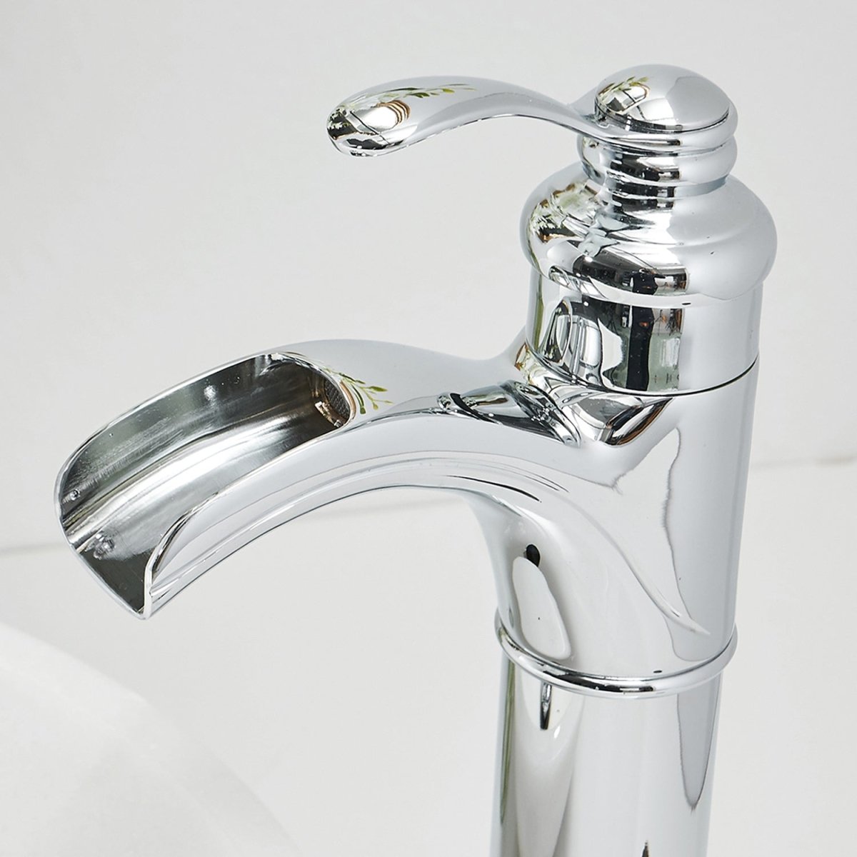 Waterfall Single Hole Single-Handle Bathroom Faucet Chrome - buyfaucet.com