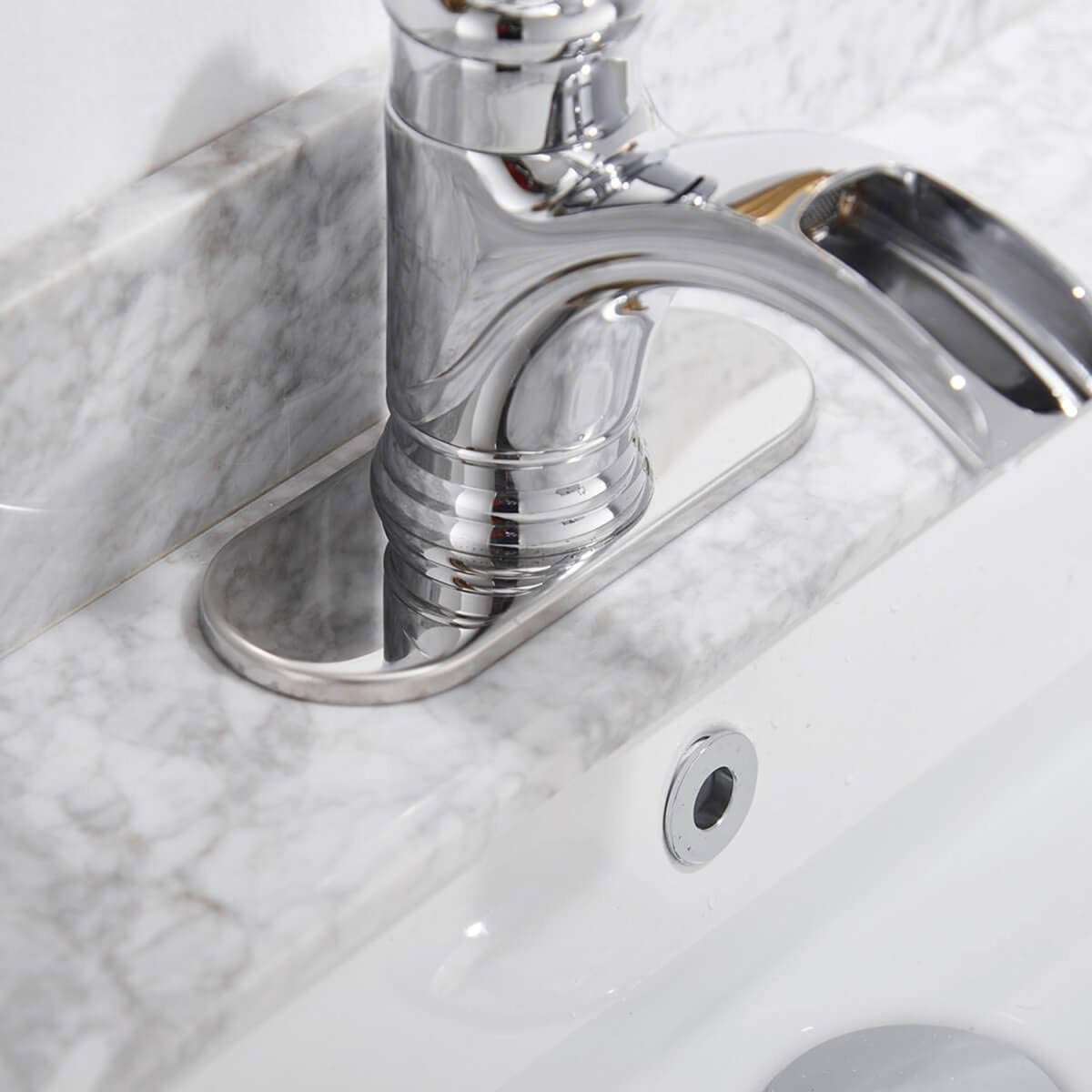 Waterfall Single Hole Single-Handle Bathroom Faucet Chrome - buyfaucet.com