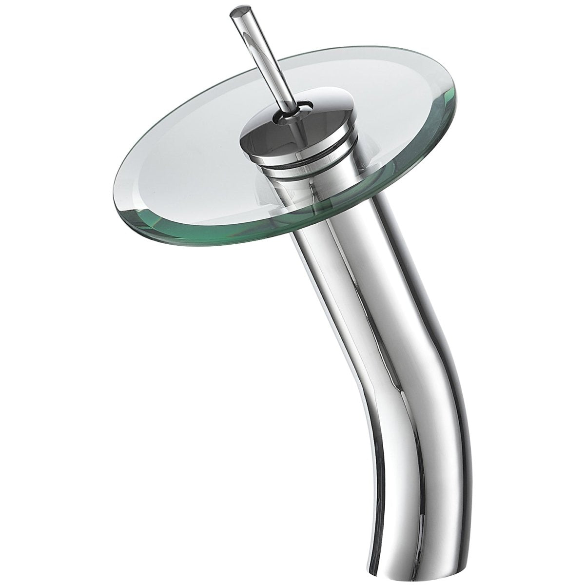 Waterfall Tall Spout Single-Handle Bathroom Faucet Chrome - buyfaucet.com