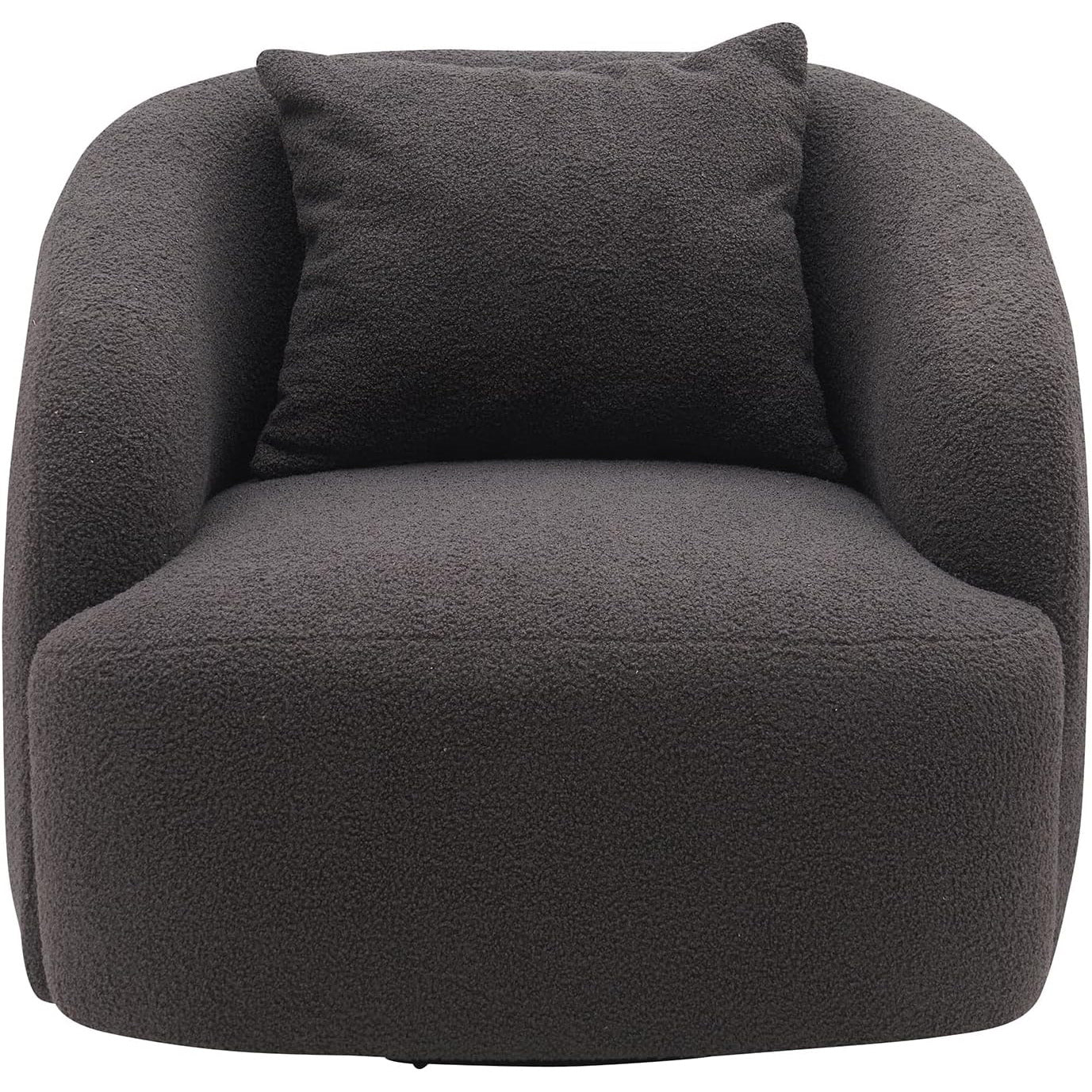 360¡ã Swivel Small Single Sofa Dark Gray