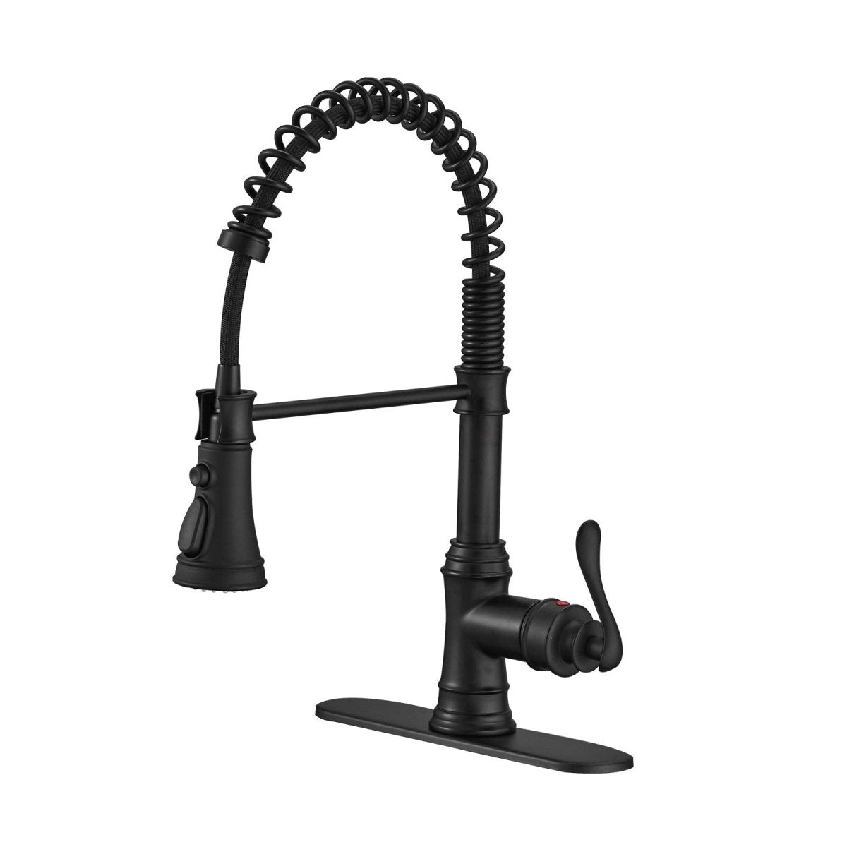 Pull-Down Sprayer 3 Spray Kitchen Faucet Black-1 - buyfaucet.com