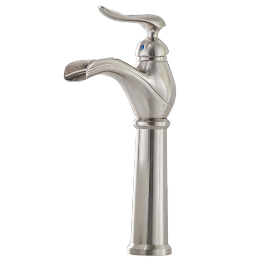 Single Hole 1-Handle Bathroom Faucet in Brushed Nickel - buyfaucet.com