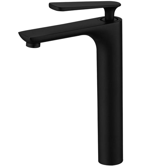 Single Hole 1-Handle Bathroom Faucet with Swivel Spout Black - buyfaucet.com