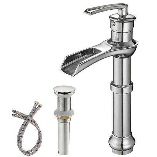 Single Hole Single-Handle Bathroom Faucet Chrome - buyfaucet.com