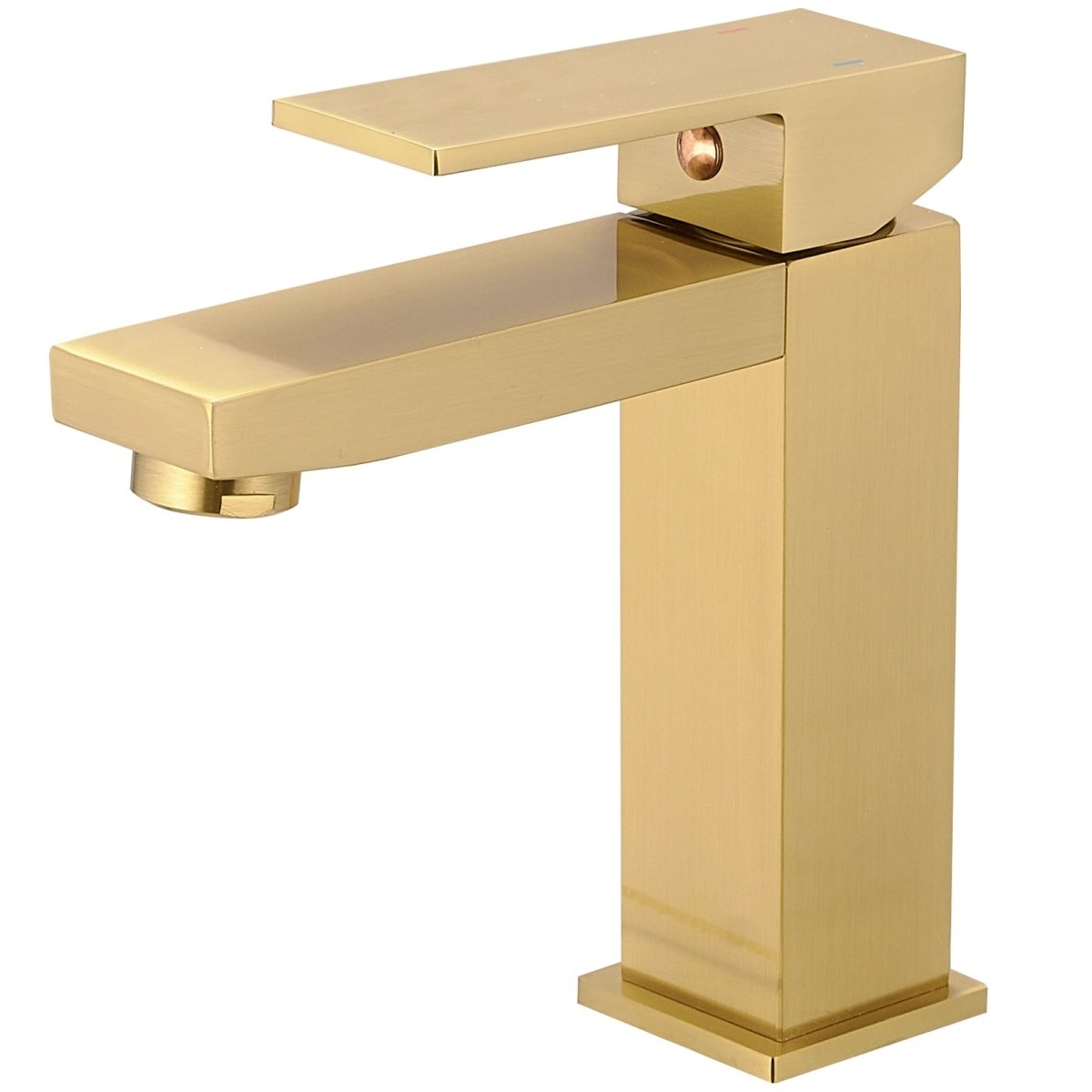 BWE Bathroom Facuet Single Handle Single Hole Brushed Gold – buyfaucet.com