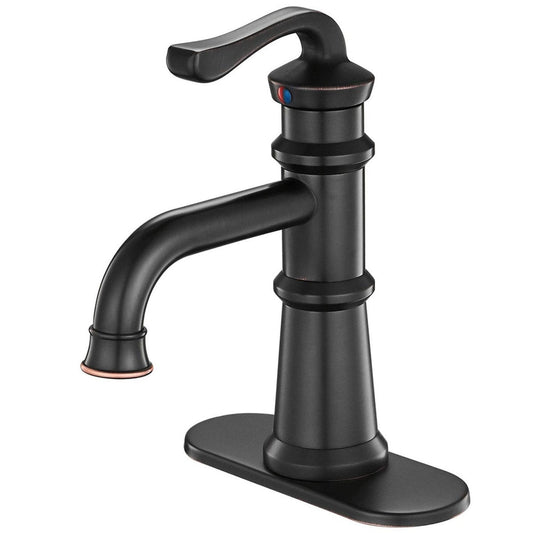 Single Hole Single-Handle Bathroom Faucet Oil Rubbed Bronze - buyfaucet.com