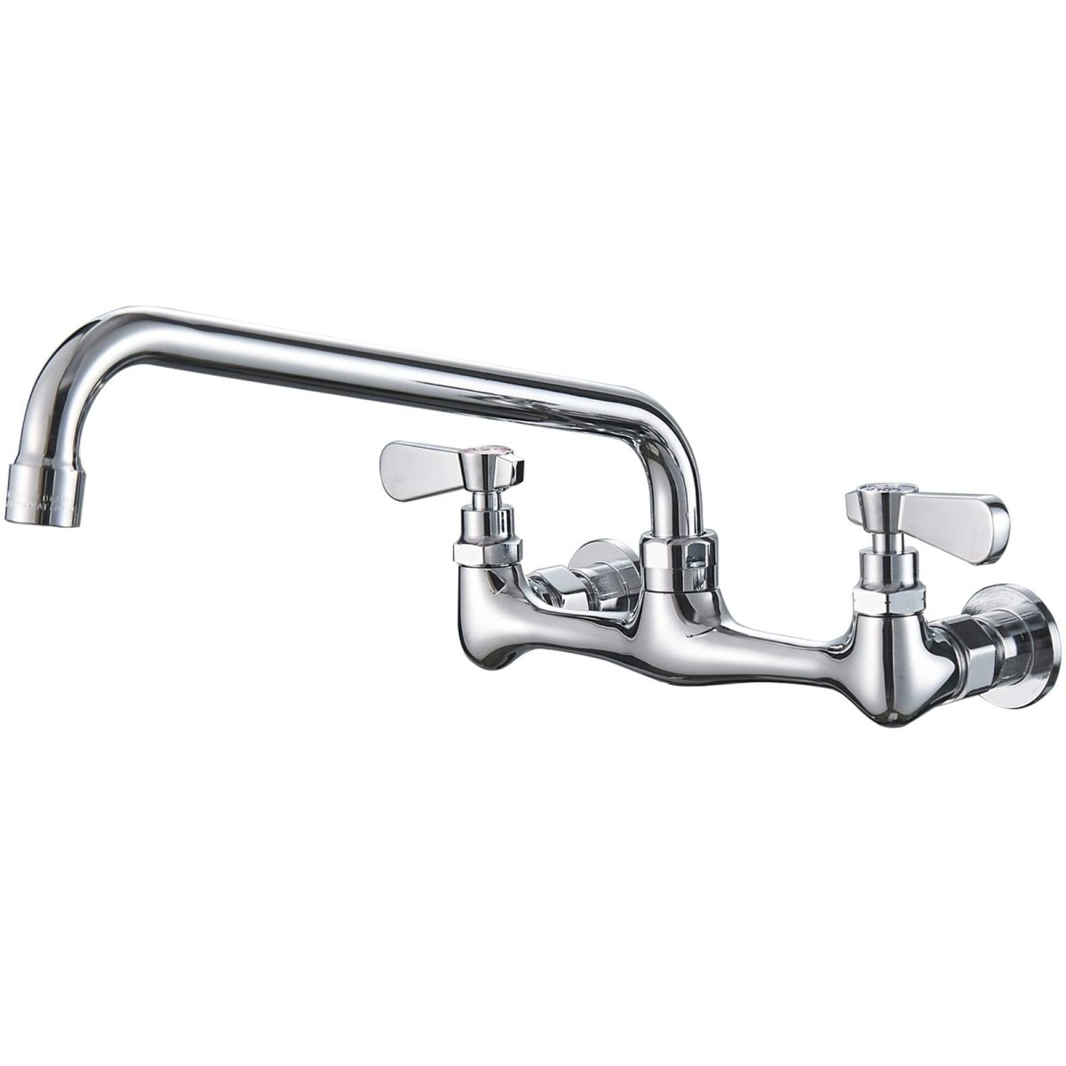 BWE Kitchen Faucet 12 Inch Swivel Spout Wall Mount Two Handle ...