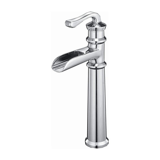 Waterfall Single Hole 1-Handle Bathroom Faucet Chrome - buyfaucet.com